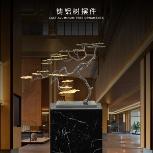 Adorno de pino de aluminio fundido de 1160*500*900MM para decoraciones de hoteles y centros de convenciones - Product Image 4