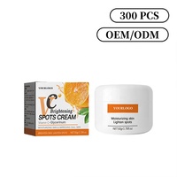 Crème pour le visage hydratante, éclaircissante et anti-acné à la vitamine C biologique, marque privée OEM, certifiée MSDS, 50g