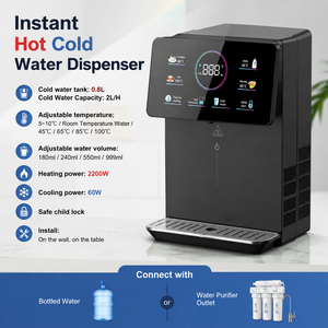 Distributeur d'eau intelligent pour comptoir, chauffage rapide, refroidissement instantané, mural, chaud et froid, options d'installation double OEM/ODM - Product Image 1