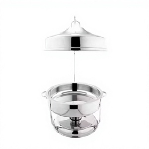 Chauffe-plats pour buffet en forme de dôme suspendu rond en acier inoxydable de qualité exclusive pour hôtel et équipement de restauration - Product Image 1