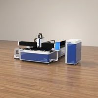 Máquina de Corte Láser de Fibra para Metal Económica, Router CNC de 1.5 kw con Mesa de Intercambio para Láminas de 12 mm y 20 mm de Espesor