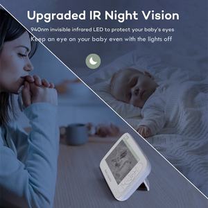 2024ขายร้อน5นิ้วFull HD 720P 1080PจอแสดงผลVOXโหมดเด็กกล้องร้องไห้การตรวจจับ5000MAhแบตเตอรี่355องศาBaby Monitor - Product Image 4