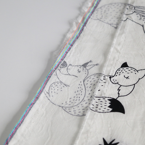 Stampa digitale personalizzata di alta qualità Design volpe su tessuto Jacquard di cotone leggero per la tenda di copertura della borsa della camicia da ragazzo - Product Image 6