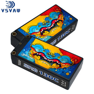 Baterai Lipo VSVAW 2S 7.4V 6200mAh 130C/260C Original untuk Mobil Remote Control Model Tank Mainan Drift Big Foot Cangkang Keras - Product Image 1