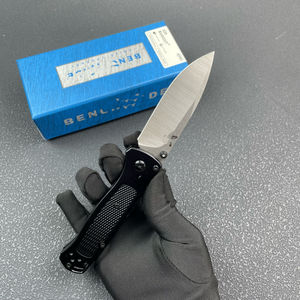 Pisau saku Kemah bertahan hidup lipat pisau M390 pegangan campuran Aluminium buatan bangku OTC untuk penyelamatan luar ruangan - Product Image 3