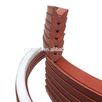 Joints d'étanchéité combinés en tissu caoutchouc NBR/FKM/Nylon/PTFE 55x75x10 vee -V