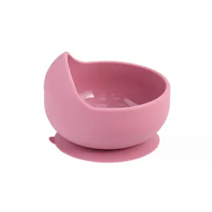 Food-grade Baby Soft Silicone Bowl Baby Supplementary Food Bowl