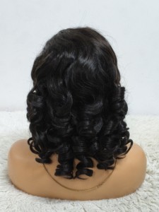 Letsfly Promotion Bouncy Loose <b>Wigs</b> 300% Density 77$ Colored Raw Hair <b>Wig</b> 4x4 Closure <b>Wigs</b> Highlight 18inch Wholesale Price 250g - Product Image 3