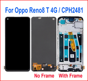 หน้าจอ AMOLED สำหรับ OPPO Reno 8T, จอแสดงผล LCD ทัชสกรีนทดแทน <span class=keywords><strong>Reno8T</strong></span> <span class=keywords><strong>4G</strong></span> ชุดประกอบดิจิไทเซอร์จอแสดงผล pantalla - Product Image 6