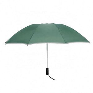 3-Fold Business Adults <b>Glue</b> 10-Bone Reverse Automatic Uv Black Coating Umbrella With Custom Logo - Product Image 2