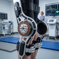 Moteur d'articulation de hanche exosquelette compact RT-EXO7010-8 de 23 Nm, actionneur robotique à profil mince pour robots médicaux