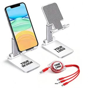 Soporte Plegable Universal para Teléfono con Logotipo Personalizado para Regalos Promocionales Empresariales, Ideal para Transmisiones en Vivo y Clases en Línea - Product Image 1