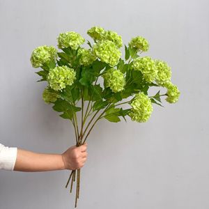 Spray di <span class=keywords><strong>Viburno</strong></span> Artificiale Rosa a 3 Teste di Alta Qualità, Effetto Realistico, per Decorazioni Eventi - Product Image 2