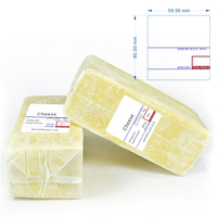 Étiquettes thermiques directes personnalisées 58x60 58x40 vierges ou imprimées, autocollantes, en papier blanc, pour codes-barres, rouleau d'étiquettes pour balance 58 mm