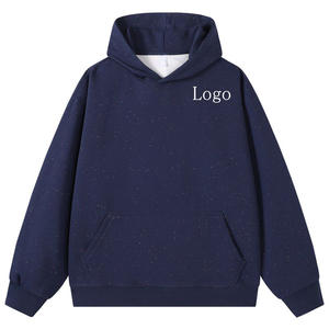 Sudaderas con capucha personalizadas azul al por mayor de espuma de gran tamaño de algodón Graffiti inspirado logotipos calidad peso pesado Puff impresión Sudadera con capucha - Product Image 4