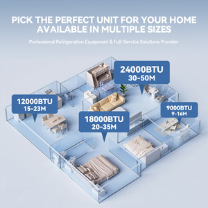 Luxury 50hz Smart Split Air Conditioner 9000 12000 18000 24000 Btu Compressor Wi-fi Wall Ac <b>Unit</b> Wholesale Price Aus-09h53raxx- - Product Image 6