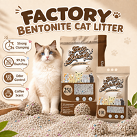 Pasir Sanitasi Ramah Lingkungan Siap Pakai untuk Kucing, Rendah Debu, Bentonit, Kemasan Khusus, Cepat Menggumpal, Pengontrol Bau