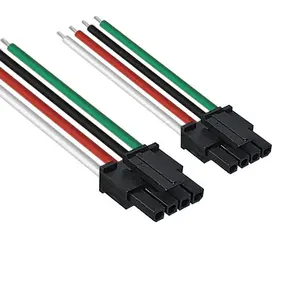 Customize Molex Connector Wire Assembly 3.0mm Pitch Male Female 4Pin Molex Connector Wire Harness