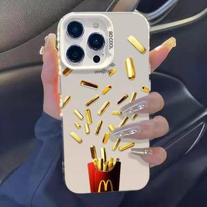 <span class=keywords><strong>Coque</strong></span> de téléphone créative motif frites pour <span class=keywords><strong>iPhone</strong></span> 17, étui PC amusant style alimentaire pour <span class=keywords><strong>iPhone</strong></span> 16 15 14 <span class=keywords><strong>13</strong></span> 12 11 Pro Max - Product Image 2