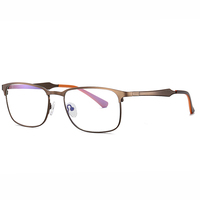 Lunettes de lecture anti-lumière bleue personnalisées de haute qualité en TR90 et métal, anti-lumière bleue, bleu marine, pour ordinateur, très tendance en Chine