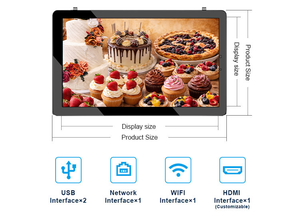 Pantalla Digital <span class=keywords><strong>de</strong></span> 55 Pulgadas para Menús, TV, Windows, Android, LCD, LED, Táctil, Publicitaria, con Brillo Alto para Exteriores - Product Image 3