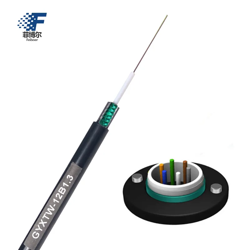 2 4 6 8 16 24 Aerial Armoured Outdoor Gyxtw 1km Price g652d Single Mode 12 Core Fiber Optic Cable