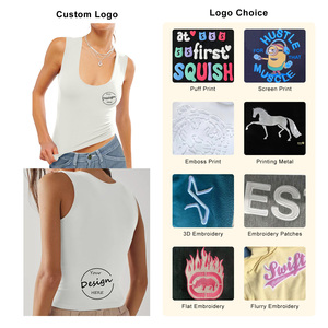 OEM all'ingrosso bianco alto livello Rayon Spandex Mix Wild spalla femminile originale senza cuciture Yoga sportivo <span class=keywords><strong>canotta</strong></span> da donna - Product Image 2