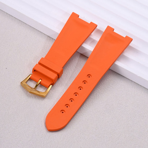 Bracelet de rechange en caoutchouc respirant de luxe pour Philipp 5711 5712 5726 5980, bracelet de montre FKM 25 mm, <span class=keywords><strong>prix</strong></span> de gros - Product Image 4