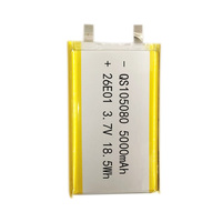 Batterie rechargeable KC Battery Cell QS105080, batterie au lithium polymère 5000mAh 3.7V pour batterie externe