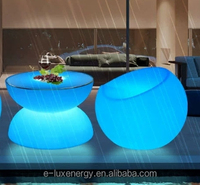 Tabouret lumineux LED rechargeable en forme de pomme, mobilier moderne en plastique, tables et chaises pour cafés, hôtels et extérieur, multicolore