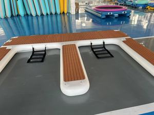 Usine en gros personnalisé couleur plates-formes gonflables Yacht Dock plate-forme flottante bateau à moteur quai de stationnement - Product Image 3