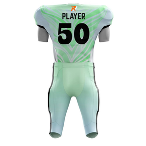 Uniforme de fútbol americano sublimado personalizado, 100% poliéster, mangas cortas, mejor fabricante, conjunto de fútbol americano - Product Image 2