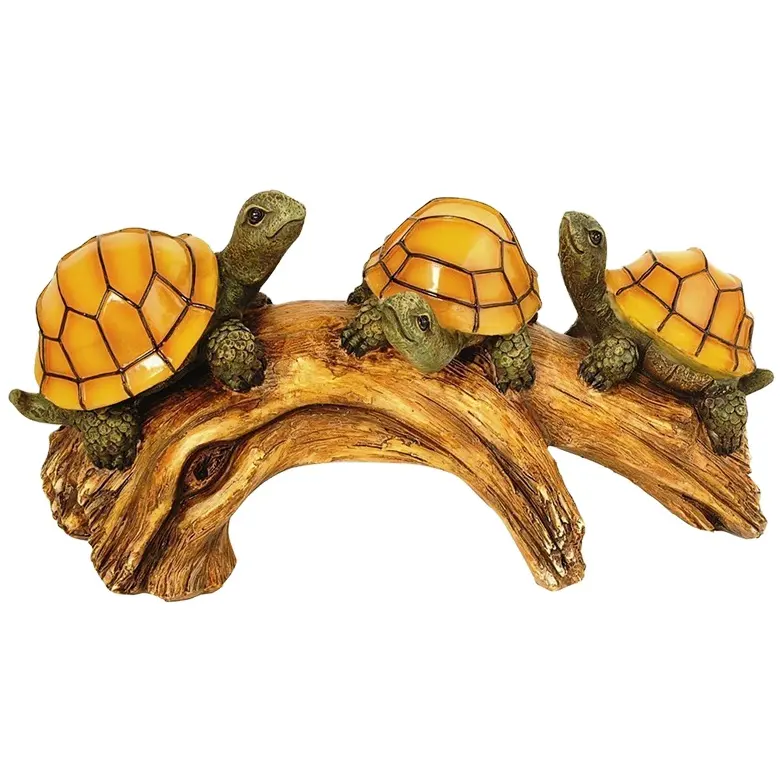 Fábrica de China, venta al por mayor, OEM, decoración pequeña, estatuas de jardín, figuritas de resina, tortugas decorativas para amantes de las tortugas