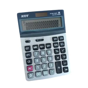 Calculadora de 16 dígitos, Kt-9V-16Ch de doble potencia, Convertidor de moneda de repetición automático, calculadora de marca