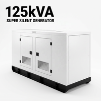 Générateur diesel super silencieux 125 kVA 100 kW, prix de gros direct usine pour l'alimentation de secours industrielle