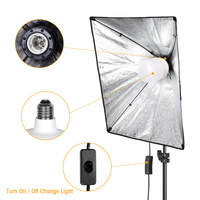 Ampoules LED de photographie bicolores 3 modes 3200K-5600K avec base E27, 135W, alimentées en courant alternatif, éclairage vidéo de studio