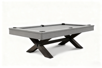 Table de billard de qualité tournoi en bois massif de 8 pieds et ardoise de Jiujiang, artisanat de sculpture rétro, design moderne, utilisation domestique