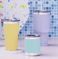 Hong Ling Logo personnalisé 20oz gobelet isolé tasse de voyage porte-gobelet amical en acier inoxydable de qualité alimentaire pour voiture