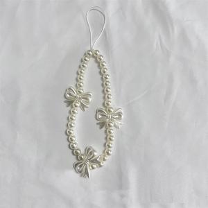 Chaîne de téléphone à pendentif en forme d'ours rose INS avec perles pour <span class=keywords><strong>iPhone</strong></span>, cordon de suspension tendance pour femmes, cordon anti-perte, bijou, breloque, sangle, cadeau - Product Image 4