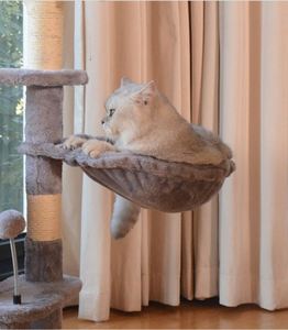 คิงฮอน ผู้ผลิตและขายส่ง ต้นไม้แมวแบบติดเพดานทันสมัย สีเทา คอนโดแมวทรงหอคอย - Product Image 4