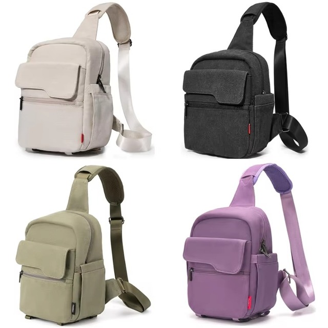 Canvas Mini Crossbody Single Shoulder Camera Chest Pack Lightweight Photography Sling Bag Vintage Camera Bag for Digital Gear