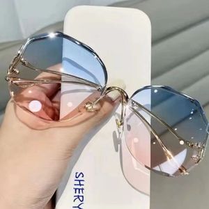 Luxury Women Rimless Multi-Sided Candy-Colored <b>Sunglasses</b> Decoration Gift Trendy Square UV400 <b>Sunglasses</b> - Product Image 3
