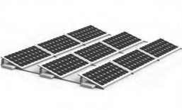 Système de montage solaire pour toiture YZ certifié qualité, support de ballast photovoltaïque, système de fixation ouest-est pour champ ouvert AL/6005-T5, garantie 12 ans - Product Image 2
