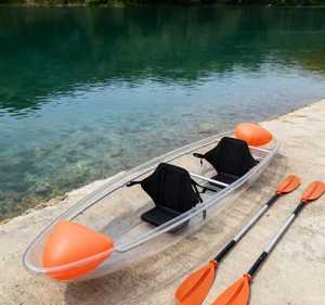 Kayak en polycarbonate transparent de 3,36 m avec siège EVA de luxe et accessoires complets pour <span class=keywords><strong>la</strong></span> pêche en lac et en mer - Product Image 2