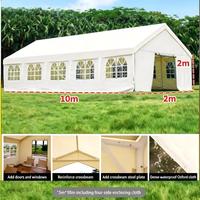 Tente de réception extérieure en PVC imperméable de haute qualité, grande taille, résistante aux UV, avec structure en acier coupe-vent, installation facile