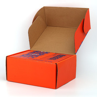 Boîtes d'emballage cadeau personnalisées à bas prix en carton recyclé ondulé avec logo imprimé