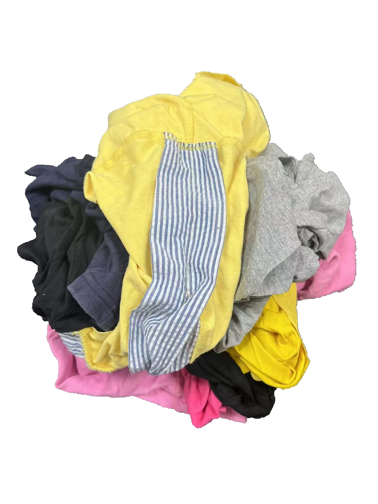 Factory wholesale industrial use 100% pure cotton Dark color 10kg bales of mixed used clothing rags