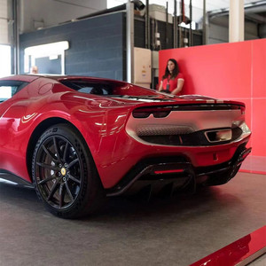 Forferrari ชุดตัวถัง<span class=keywords><strong>296</strong></span> <span class=keywords><strong>296</strong></span>อัพเกรดสไตล์ OEM คาร์บอนไฟเบอร์ด้านหน้าขอบปากข้างกระโปรงกระจายแสงสปอยเลอร์ตกแต่งห้องโดยสาร - Product Image 4