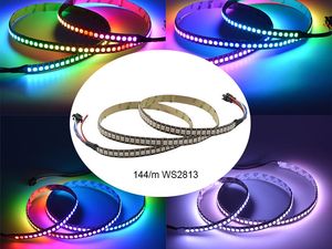 매직 <span class=keywords><strong>Led</strong></span> 스트립 <span class=keywords><strong>5050</strong></span> <span class=keywords><strong>RGB</strong></span> DC5V <span class=keywords><strong>Led</strong></span> 로프 라이트 WS2813 IC 프로그래밍 가능 리본 라이트 키트 30/60/144led 5m 긴 음악 음성 제어 - Product Image 5