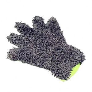 Gants de lavage en chenille à cinq doigts, éponge, chiffon en peluche pour le nettoyage des pneus, serviette de beauté automobile C0081 - Product Image 2